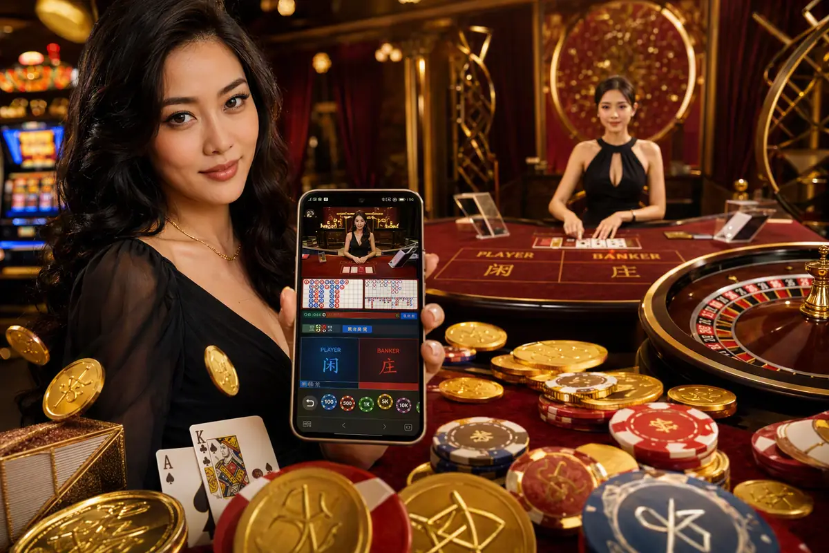 oren33 Casino live dealer baccarat table